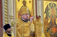 В канун Недели 14-й по Пятидесятнице правящий архиерей совершил всенощное бдение в Спасо-Преображенском кафедральном соборе
