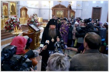 Встреча мощей святой великомученицы Варвары (11 апреля 2009 года)