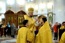 Всенощное бдение в Спасо-Преображенском кафедральном соборе 14 октября 2017 г.